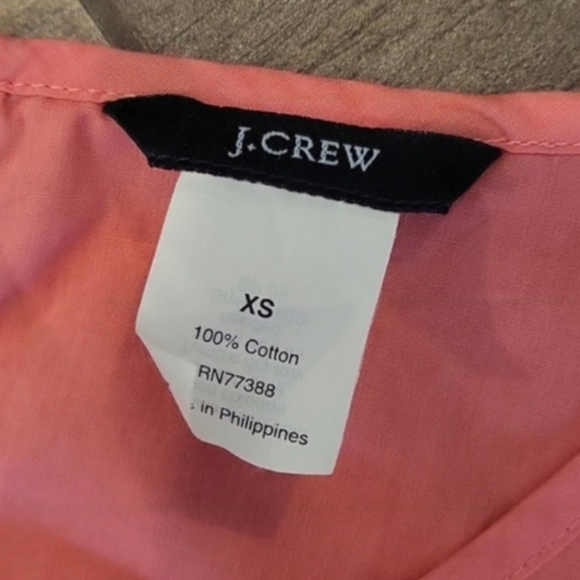 J. Crew XS/S Coral Pink Sleeveless Casual Cotton Lined Dress - Picture 6 of 9
